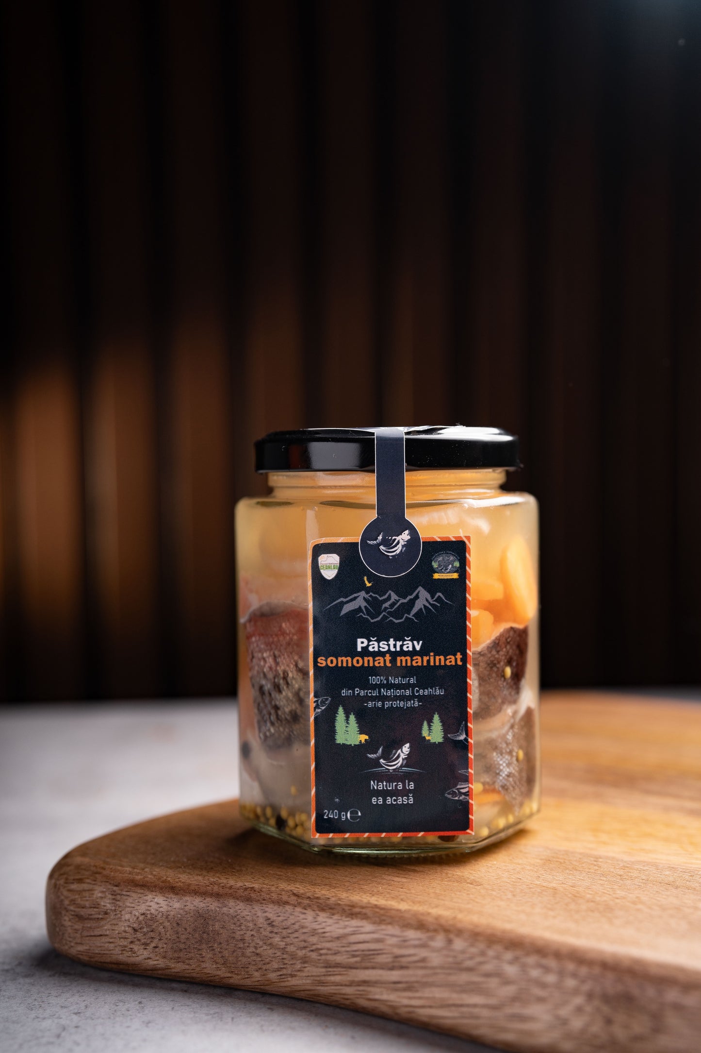 Păstrăv somonat marinat