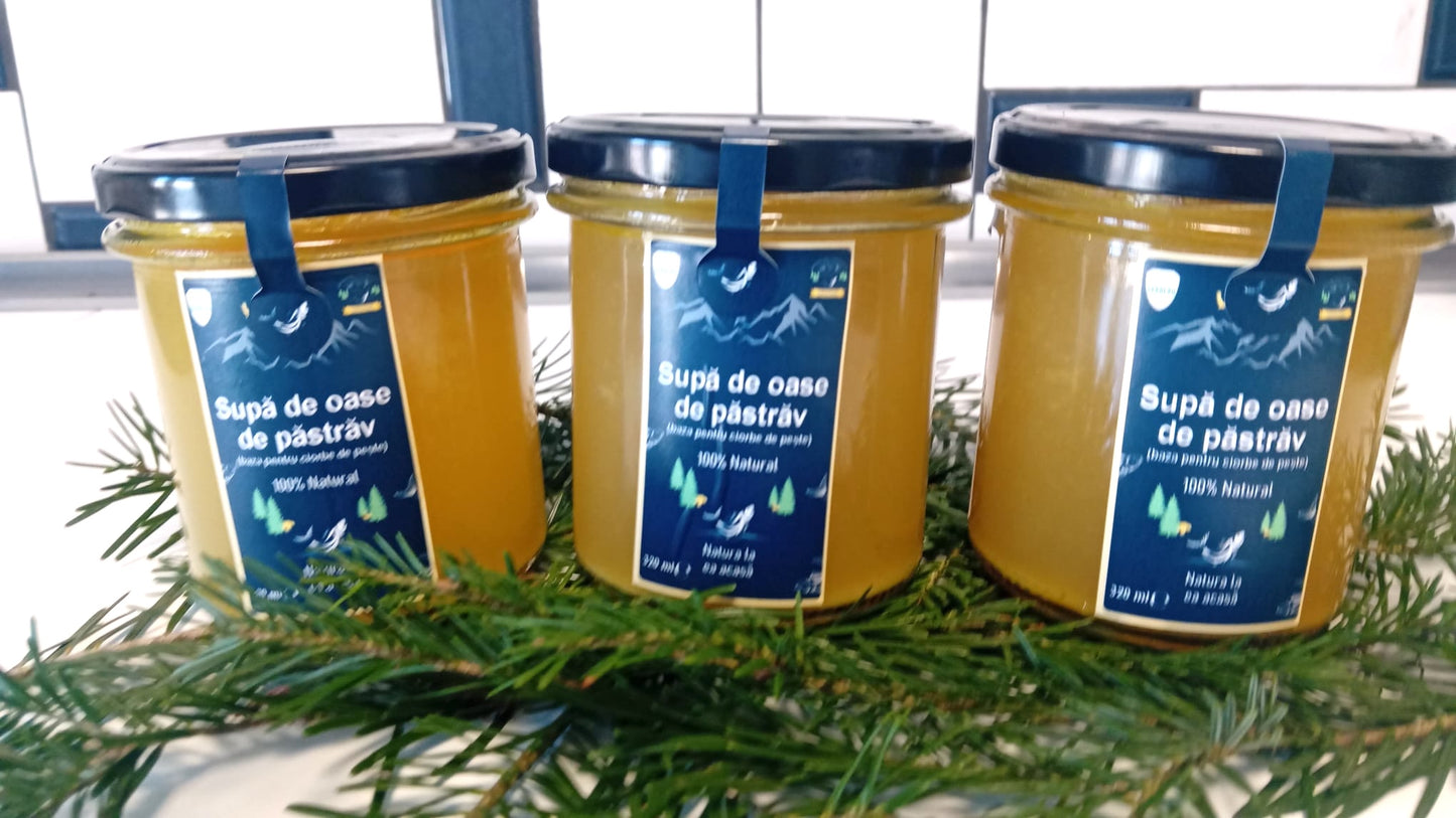 Stoc de păstrăv (baza pentru ciorbe de peste) - 340ml