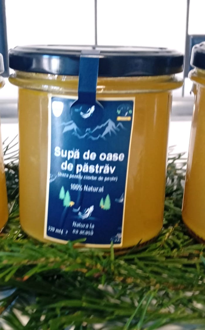 Stoc de păstrăv (baza pentru ciorbe de peste) - 340ml