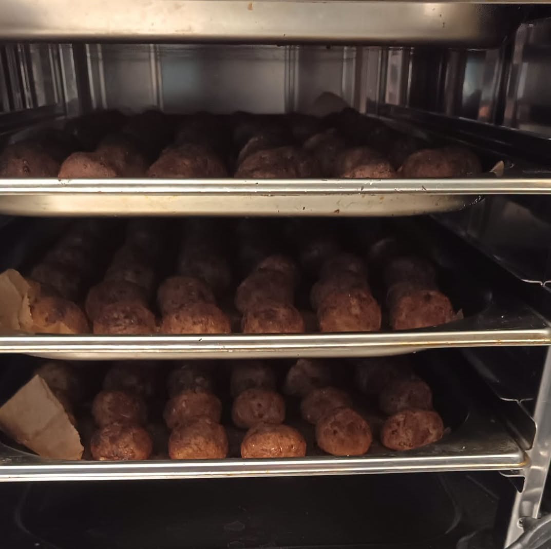 Chifteluțe bunuțe din păstrăv gătite la cuptor fără ulei - 240-280g